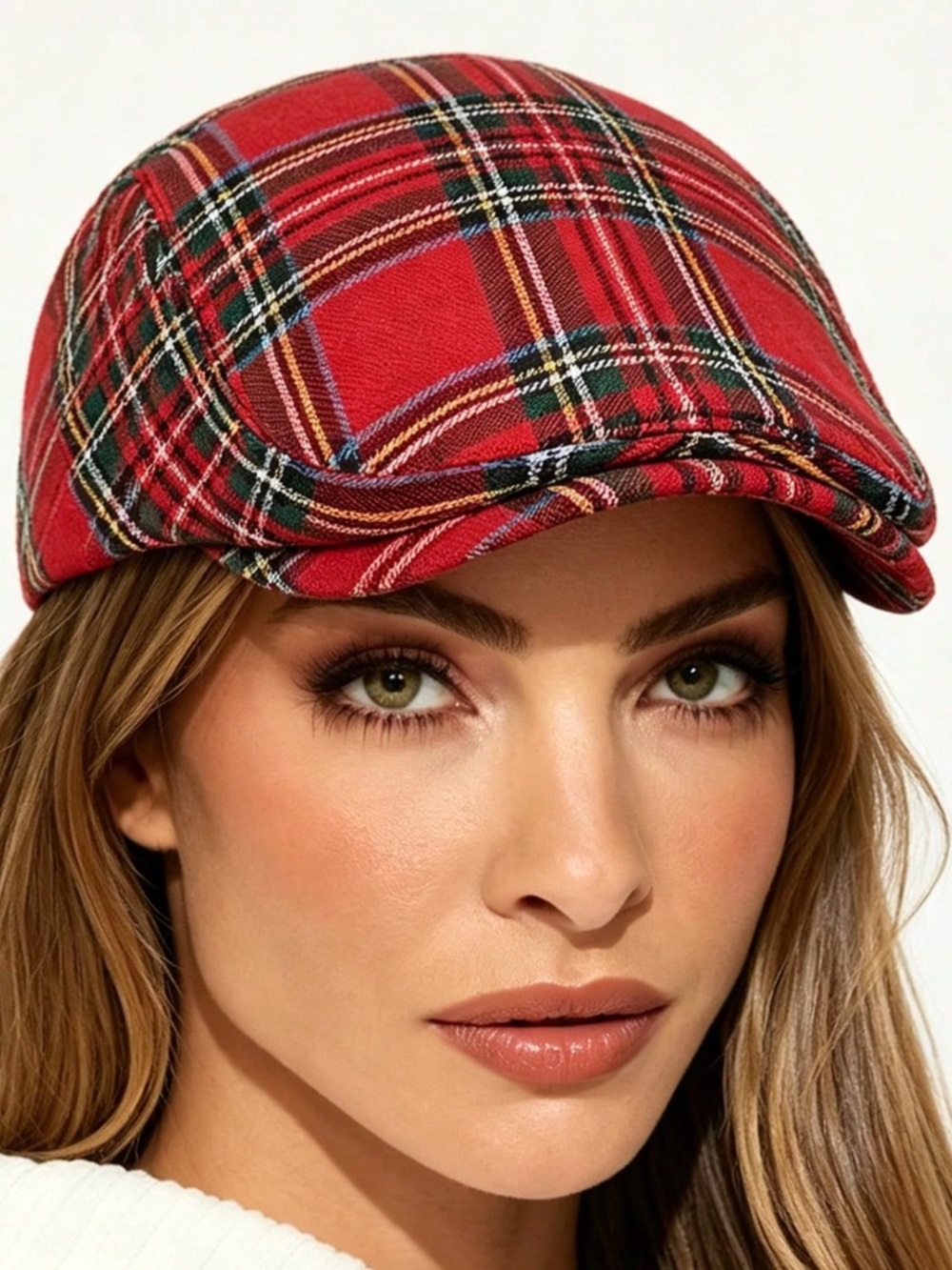 🆕 Classic Plaid Newsboy Hat/Cap